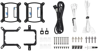 Система водяного охлаждения Thermaltake TH280 V2 Ultra Snow ARGB Soc-AM5/AM4/1151/1200/1700 белый 4-pin 34.7dB Al+Cu LCD Ret (CL-W406-PL14SW-A) - купить недорого с доставкой в интернет-магазине