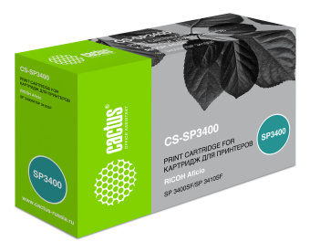 Картридж лазерный Cactus CS-SP3400 407648 черный (5000стр.) для Ricoh Aficio SP 3400/3410/3410dn;SP 3510/3510dn - купить недорого с доставкой в интернет-магазине