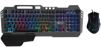 Клавиатура + мышь Оклик 700GMK клав:черный мышь:черный USB Multimedia LED (1533156) - купить недорого с доставкой в интернет-магазине