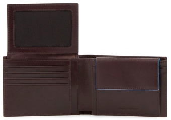 Кошелек мужской Piquadro Blue Square Revamp PU1392B2VR/MO коричневый натур.кожа - купить недорого с доставкой в интернет-магазине