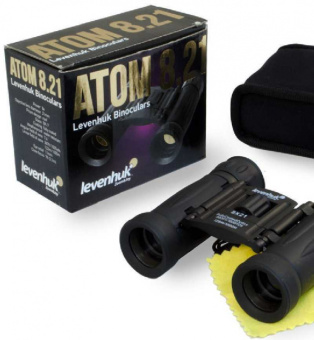 Бинокль Levenhuk 8-8x 21мм Atom 8x21 черный (67675) - купить недорого с доставкой в интернет-магазине
