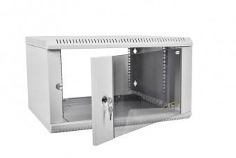Шкаф коммутационный ЦМО ШРН-ЭКОНОМ (ШРН-Э-15.350) настенный 15U 600x350мм пер.дв.стекл задн.дв.стал.лист 85кг серый 300мм 746мм - купить недорого с доставкой в интернет-магазине