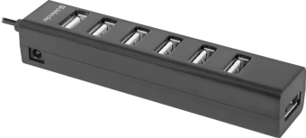 Разветвитель USB 2.0 Defender Quadro Swift 7порт. черный (83203) - купить недорого с доставкой в интернет-магазине