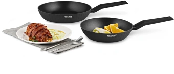 Сковорода Rondell Vero RDA-1494 круглая 26см покрытие: Xylan Plus ручка несъемная (без крышки) серый - купить недорого с доставкой в интернет-магазине