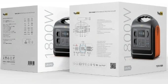 Электростанция портативная TopON TOP-X1800 465000mAh 10A QC3.0/PD3.0 2xUSB черный/оранжевый (103259) - купить недорого с доставкой в интернет-магазине
