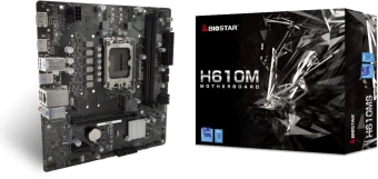 Материнская плата Biostar H610MS  Soc-1700 Intel H610 2xDDR4 mATX AC`97 8ch(7.1) GbLAN RAID+HDMI+DP - купить недорого с доставкой в интернет-магазине