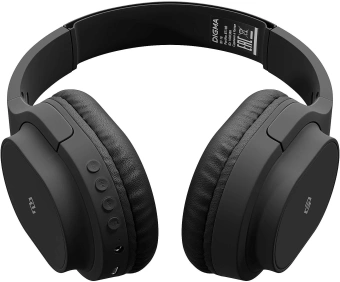 Гарнитура накладные Digma BT-18 черный беспроводные bluetooth оголовье (BT18B) - купить недорого с доставкой в интернет-магазине