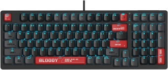Клавиатура A4Tech Bloody AT98 механическая черный/красный USB for gamer LED (AT98) - купить недорого с доставкой в интернет-магазине