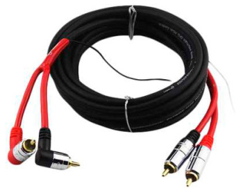 Кабель Ural RCA-PT5M черный 5м межблочный 2RCA-2RCA бескислородная медь - купить недорого с доставкой в интернет-магазине