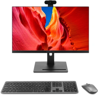 Моноблок Digma Pro Vision 23.8" Full HD Ryzen 5 5500U (2.1) 8Gb SSD256Gb RGr CR Windows 11 Pro Eth WiFi BT 90W клавиатура мышь Cam черный 1920x1080 - купить недорого с доставкой в интернет-магазине
