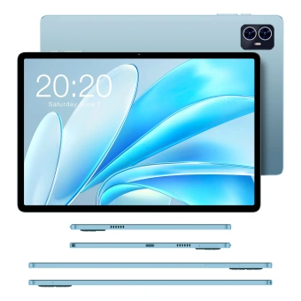 Планшет Teclast M50S T606 (1.6) 8C RAM4Gb ROM128Gb 10.1" IPS 1280x800 Android 14 голубой 13Mpix 5Mpix BT WiFi microSD 256Gb 6000mAh 10hr - купить недорого с доставкой в интернет-магазине