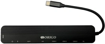 Разветвитель USB-C Origo OU3350SNPD 3порт. черный (OU3350SNPD/A1A) - купить недорого с доставкой в интернет-магазине