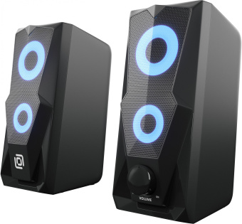 Колонки Оклик OK-127 2.0 черный 6Вт - купить недорого с доставкой в интернет-магазине