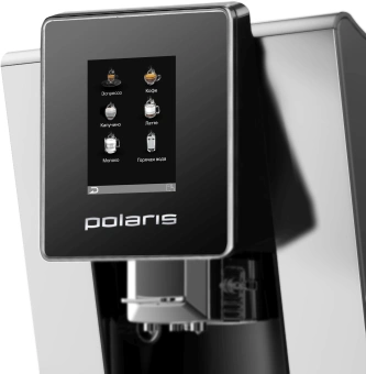Кофемашина Polaris PACM 2060AC 1500Вт черный/серебристый - купить недорого с доставкой в интернет-магазине