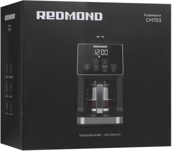 Кофеварка капельная Редмонд CM703 1000Вт черный - купить недорого с доставкой в интернет-магазине
