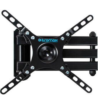 Кронштейн для телевизора Kromax DIX-13 черный 15"-42" макс.20кг настенный поворотно-выдвижной и наклонный - купить недорого с доставкой в интернет-магазине