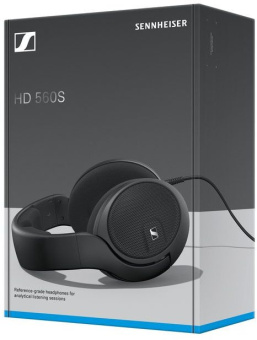 Наушники накладные Sennheiser HD 560S 3м черный проводные оголовье (509144 HD 560S) - купить недорого с доставкой в интернет-магазине