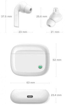 Гарнитура внутриканальные ZMI PurPods Pro TW100ZM белый беспроводные bluetooth в ушной раковине - купить недорого с доставкой в интернет-магазине