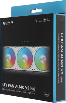 Вентилятор для корпуса Lian-Li Uni Fan ALV2 140 V2 ARGB 140х140x28 белый 4-pin 26.8дБ (G99.14ALV21W.00) Ret - купить недорого с доставкой в интернет-магазине