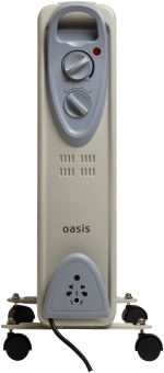 Радиатор масляный Oasis US-10 1000Вт серый - купить недорого с доставкой в интернет-магазине