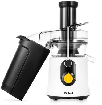 Соковыжималка центробежная Kitfort КТ-1145 1000Вт рез.сок.:800мл. белый/черный - купить недорого с доставкой в интернет-магазине