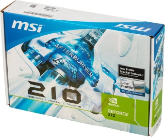 Видеокарта MSI PCI-E 2.0 N210-1GD3/LP NVIDIA GeForce 210 1Gb 64bit DDR3 460/800 DVIx1 HDMIx1 CRTx1 Ret low profile - купить недорого с доставкой в интернет-магазине