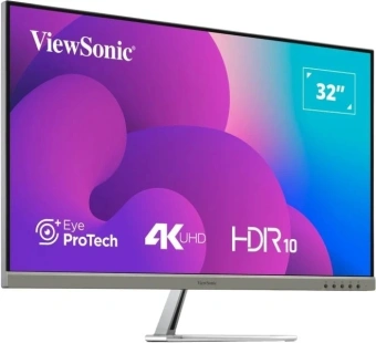 Монитор ViewSonic 31.5" VX3276-4K-MHD-2 серебристый VA LED 16:9 HDMI M/M матовая 350cd 178гр/178гр 3840x2160 60Hz DP 4K 6.9кг - купить недорого с доставкой в интернет-магазине