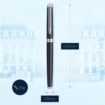 Ручка перьев. Waterman Hemisphere (CWS0920810) Matte Black CT F сталь нержавеющая подар.кор. - купить недорого с доставкой в интернет-магазине
