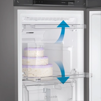 Морозильная камера Indesit DFZ 4150 G серебристый - цена, купить или заказать с доставкой в интернет-магазине Морозильная камера Indesit DFZ 4150 G серебристый - купить недорого с доставкой в интернет-магазине