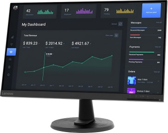 Монитор Lenovo 23.8" ThinkVision C24-40 черный VA 4ms 16:9 HDMI матовая 250cd 178гр/178гр 1920x1080 75Hz FreeSync VGA FHD 3.3кг - купить недорого с доставкой в интернет-магазине