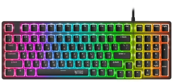 Клавиатура Acer Nitro OKW303 механическая черный USB for gamer LED (ZL.KBDCC.01D) - купить недорого с доставкой в интернет-магазине