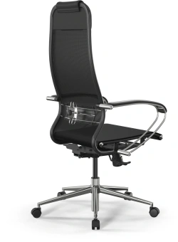 Кресло Метта ErgoLife Set 12 черный сиденье черный сетка с подголов. крестов. сталь хром - купить недорого с доставкой в интернет-магазине