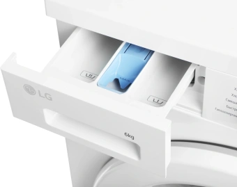 Стиральная машина LG F2Y1NS3W класс: A загр.фронтальная макс.:6кг белый инвертер - купить недорого с доставкой в интернет-магазине