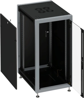 Шкаф серверный Sysmatrix (SL 6822.912) напольный 22U 600x800мм пер.дв.стекл задн.дв.перфор. 800кг черный 650мм 59кг 1100мм IP20 металл - купить недорого с доставкой в интернет-магазине