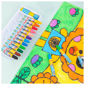 Масляная пастель Deli EC009-12 Super Wings шестигранные 12цв. картон.кор./европод. - купить недорого с доставкой в интернет-магазине