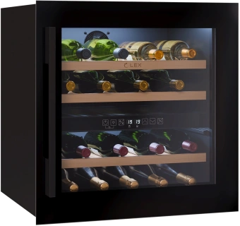Винный шкаф Lex LWD6036BL dual zone 1-нокамерн. черный стекло (CHAT500007) - купить недорого с доставкой в интернет-магазине
