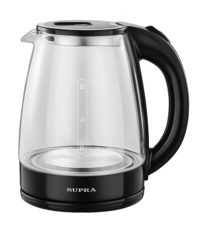 Чайник электрический Supra KES-1870G 1.8л. 1500Вт черный корпус: стекло - купить недорого с доставкой в интернет-магазине