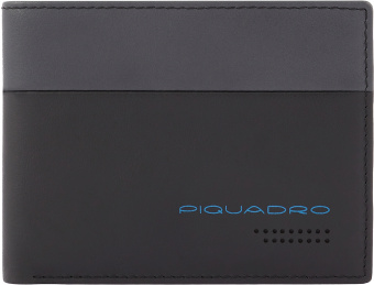 Кошелек мужской Piquadro Urban PU257UB00R/NGR черный/серый натур.кожа - купить недорого с доставкой в интернет-магазине