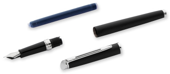 Ручка перьев. Waterman Hemisphere (CWS0920810) Matte Black CT F сталь нержавеющая подар.кор. - купить недорого с доставкой в интернет-магазине