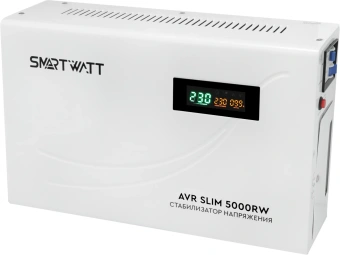 Стабилизатор напряжения Smartwatt AVR Slim 5000RW 5000ВА белый - купить недорого с доставкой в интернет-магазине