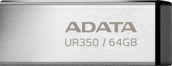Флеш Диск A-Data 64GB UR350 UR350-64G-RSR/BK USB3.2 серебристый/черный - купить недорого с доставкой в интернет-магазине