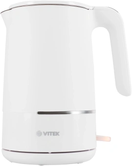 Чайник электрический Vitek VT-1104 1.5л. 2200Вт белый корпус: металл/пластик - купить недорого с доставкой в интернет-магазине