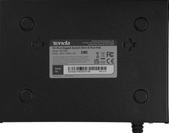 Коммутатор Tenda SG110PC (L2) 10x1Гбит/с 8PoE 95W неуправляемый - купить недорого с доставкой в интернет-магазине