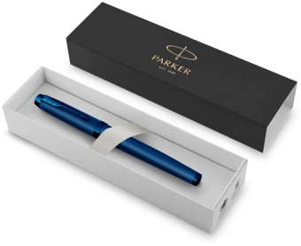 Ручка перьев. Parker IM Monochrome F328 (2172963) Blue PVD F сталь нержавеющая подар.кор. - купить недорого с доставкой в интернет-магазине