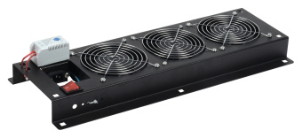 Панель вентиляторная ITK (FM05-32M) 3 вент. с термостатом черный (упак.:1шт) - купить недорого с доставкой в интернет-магазине