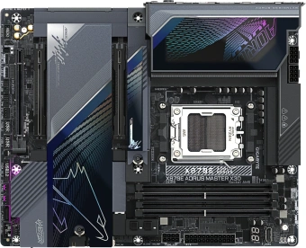 Материнская плата Gigabyte X870E A MASTER X Socket AM5 AMD X870E 4xDDR5 ATX AC`97 8ch(7.1) 1P 10Gigabit + 1P 5Gigabit RAID+HDMI - купить недорого с доставкой в интернет-магазине