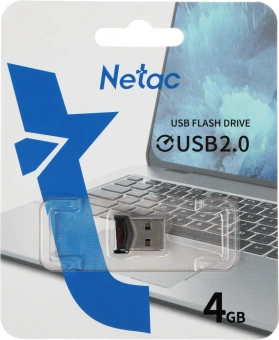 Флеш Диск Netac 4GB UM81 NT03UM81N-004G-20BK USB2.0 черный - купить недорого с доставкой в интернет-магазине