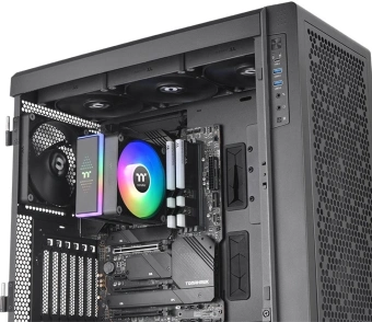 Устройство охлаждения(кулер) Thermaltake Astria 200 ARGB Soc-AM5/AM4/1151/1200/1700 черный Al+Cu 210W Ret (CL-P119-AL12SW-A) - купить недорого с доставкой в интернет-магазине