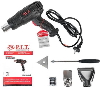 Технический фен P.I.T. PHG 2000-D 2000Вт темп.350/600С (PHG2000-D) - купить недорого с доставкой в интернет-магазине