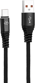Кабель Digma DG-USBA-С-1M-27W USB (m)-USB Type-C (m) 1м черный - купить недорого с доставкой в интернет-магазине
